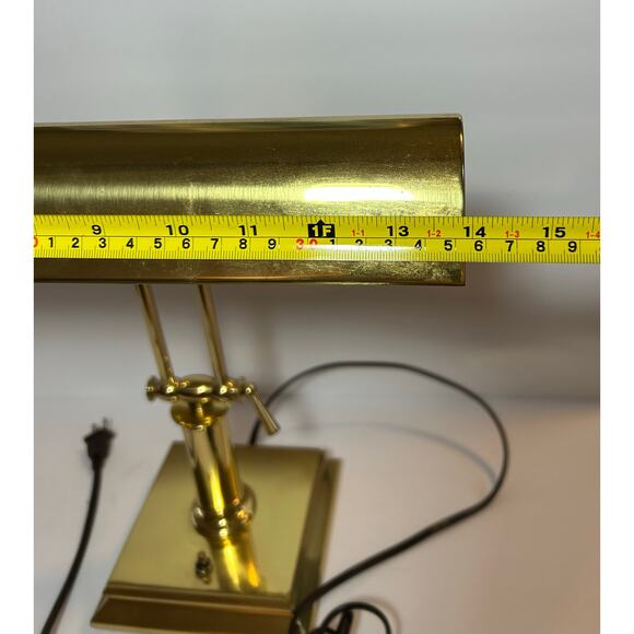 House Of Troy Articulating Brass Desk or Piano Lamp 14" Tested Model BJ24656 - Picture 4 of 11